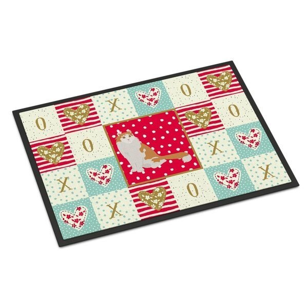 24 x 36 in. American Curl Cat Love Indoor or Outdoor Mat, Carolines Treasures, Mfr#: CK5735JMAT